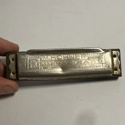 Винтажная губная гармошка Hohner 532 Blues Harp серии MS A сделано в Германии 10 отверстий - Изображение 1 из 4