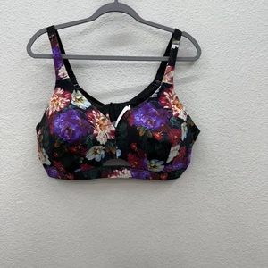 Sujetador Cacique Floral Ligero Forrado Sin Alambres Correa Ajustable Mujer Talla 46C - Imagen 1 de 6