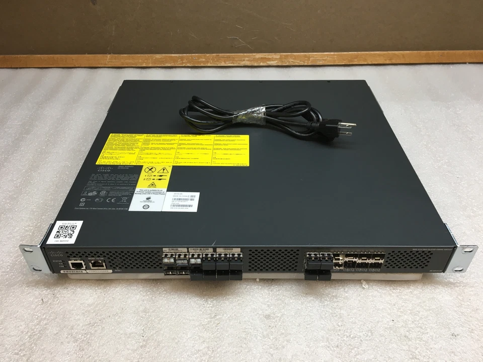 Cisco MDS 9124 DS-C9124-K9 V04 Multilayer Fabric Switch with Rack Ear & PWR Cord - Image 1 of 4