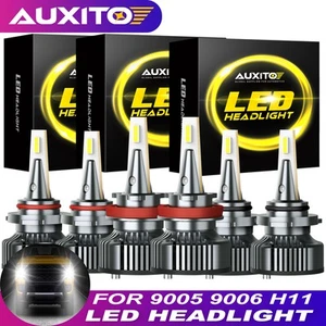 AUXITO H11 9005 9006 Combo Bombillas LED Faros Alta Baja Kits de Conversión Y13 - Imagen 1 de 16