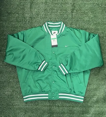 Chaqueta de bombardero universitaria Nike Authentics Therma-Fit verde para hombre talla XL DX0658-365 Foto 1 de 4