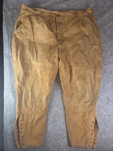 Vintage Drybak Pants Mens 38 Canvas Breeches Hunting Jodhpurs Tie Distressed - Picture 1 of 7