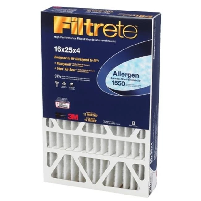 3m DP01DC-4 16 in. X 25 in. X 4 in. Allergen Reduction Filters 1550 Pack Of 4 - Image 1 of 1