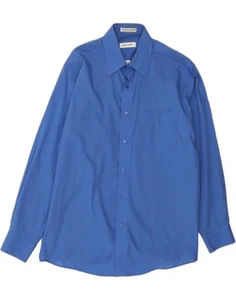 Camisa PIERRE CARDIN Hombre Talla 15-15 1/2 Mediana Azul Poliéster CA15 - Imagen 1 de 3