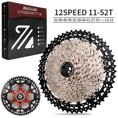 Cassette de bicicleta de 8/9/10/11/12 velocidades 11-52T para piñón de bicicleta de carretera Shimano HG MTB Foto 1 de 4