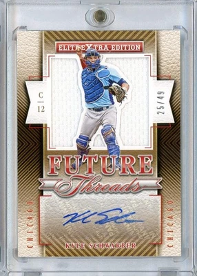 2015 Panini Elite Kyle Schwarber #2 /49 Future Threads Silhouette RPA RC - Image 1 of 2