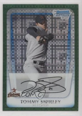 2011 Bowman Chrome Prospects Green X-Fractor Tommy Shirley #BCP150 - Image 1 of 2