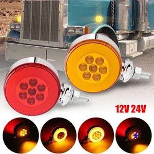 LED Side Marker Light Turn Signal Brake for Semi Truck Trailer Fender Red/Amber - Picture 1 of 11