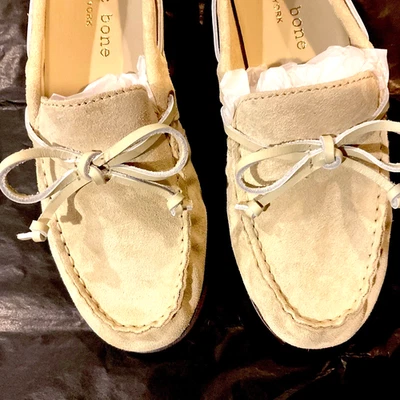 Mocassim feminino de camurça macadâmia bege tamanho 36,5 (6,5) M Rag & Bone - Imagem 1 de 4