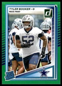 Tyler Booker #354 2025 Donruss Press Proofs Green Dallas Cowboys - Imagen 1 de 2
