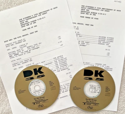 The Girl Groups Don Kirshner's 35th Anniversary Radio Show, 2 CD, 1990 with Cues - Image 1 of 4