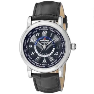 MONTBLANC Star World Time 106464 Black - Picture 1 of 3