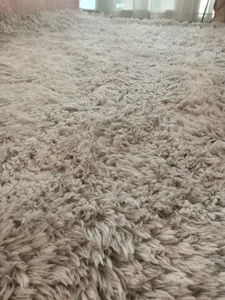 Ikea Shaggy Rug - Off white/Silver - Picture 1 of 9