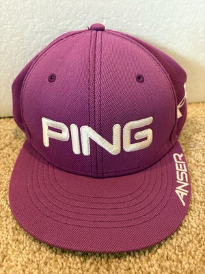 Gorra de golf Ping Anser UNDER ARMOUR para hombre LG/XL púrpura poliéster Foto 1 de 4