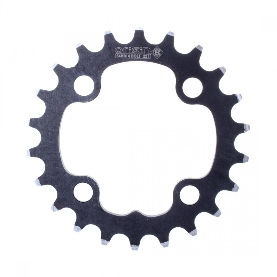 Origin8 22T Aluminum 64 BCD Chainring - CNC Machined, 8/9/10-Speed Compatible - Image 1 of 1