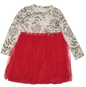 Orchid Lane Girls Holiday Holly Dress - Picture 1 of 2