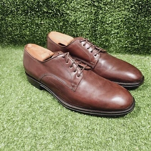 Allen Edmonds Corsico Oxford-Schuhe braun italienisches Leder elegante Schuhe Herren Größe 9 D - Bild 1 von 11