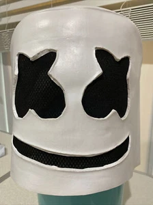 DJ Marshmello Vollkopf Kostüm Latex Maske - Bild 1 von 6