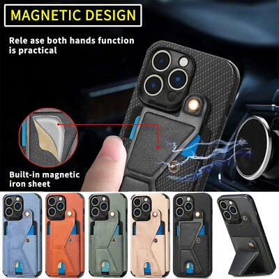 Fiber Card Slot Phone Case For Huawei Nova 14 13 Honor 400 200 100 90 50 60 300 - Image 1 of 4