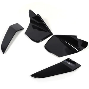Gloss Black Front Bumper End Panel Accent Overlay Cover For BMW X7 2023-2025 - Picture 1 of 10