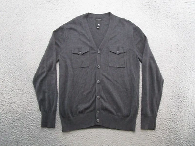 Cárdigan suéter con botones de mezcla de algodón modal J Ferrar para hombre talla M negro Foto 1 de 4