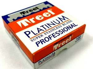 100 Treet Platinum single edge Half razor blades shaving Barber Salon Straight - Picture 1 of 7