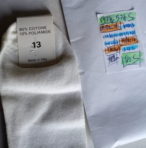 ORIGINAL VINTAGE BANESTO SIZE 13 FOR FOOT 44 EUROPA CYCLING SOCKS QUALITY - Picture 1 of 2