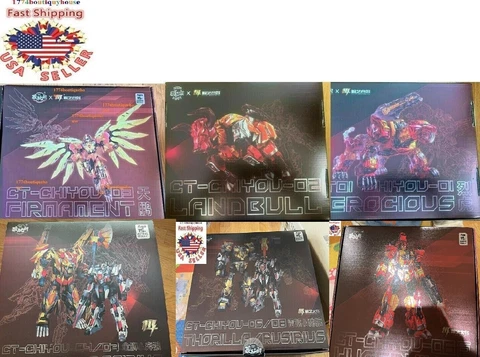 NEW COMPLETE Predaking  Cang-Toys CT-Chiyou COMBINATION TRANSFORMERS 01 TO 08 US Cover