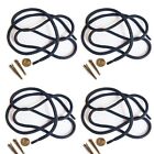 Blank Bolo Tie Parts Kit Round Slide Smooth Tips Navy Cord Goldtone Pk/4