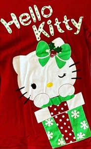 Hello Kitty Christmas T Shirt Youth Girls Medium (7/8) Vintage 2013 T Shirt - Picture 1 of 2