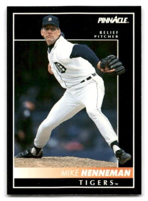 Mike Henneman 1992 Pinnacle Baseball #164 Detroit Tigers - Image 1 of 2