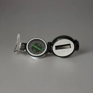 Brújula de alta calidad corona giratoria lupa + alambre de visera - 360 grados Sat Peil brújula - Imagen 1 de 4