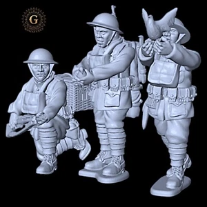 WW1 USMC American Expeditionary Force Pigeon Signals Unit Belleau Wood 28mm 1/56 - Picture 1 of 7