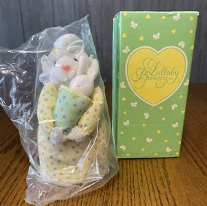 Vintage 1987 Avon "LULLABY BUNNY" Windup farcito mamma e bambino - NOS - SIGILLATO! - Foto 1 di 3