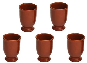 5er Set Lasierte Tonbecher 175ml Honigwein Met Wikinger Becher Ton Metbecher - Bild 1 von 3