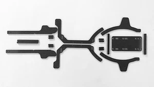 KIT BINARIO TELAIO FIBRA DI CARBONIO BOMBER ASSIALE RR10 (3mm) 11863 RTR CRAWLER MONSTER - Foto 1 di 12