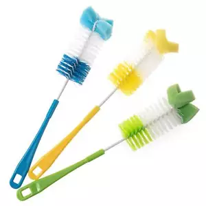 Flaschenbürste 3 x Spülbürste Schwamm Bürste Gläserbürste Fläschchenbürste Set - Bild 1 von 8