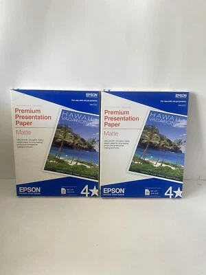 2 Pack Epson Premium Presentation Paper Matte 8.5"x11" Ink Jet Printers - Image 1 of 4
