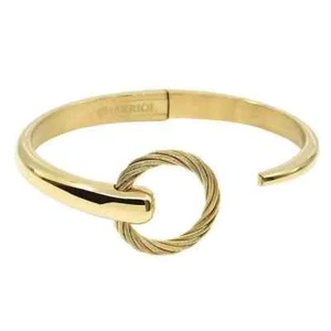Charriol Geneve Infinity Zen Steel Yellow Gold Bangle - 04-404-1232-0C - Size M - Picture 1 of 13