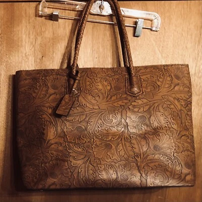 Bolso de Mano Sole Society Cuero Sintético Marrón Cierre a Presión Transporte al Hombro Vegano Foto 1 de 4