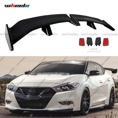 For Nissan Maxima Altima 54"PRO Style Rear Trunk Spoiler Racing Wing Gloss Black - Image 1 of 4