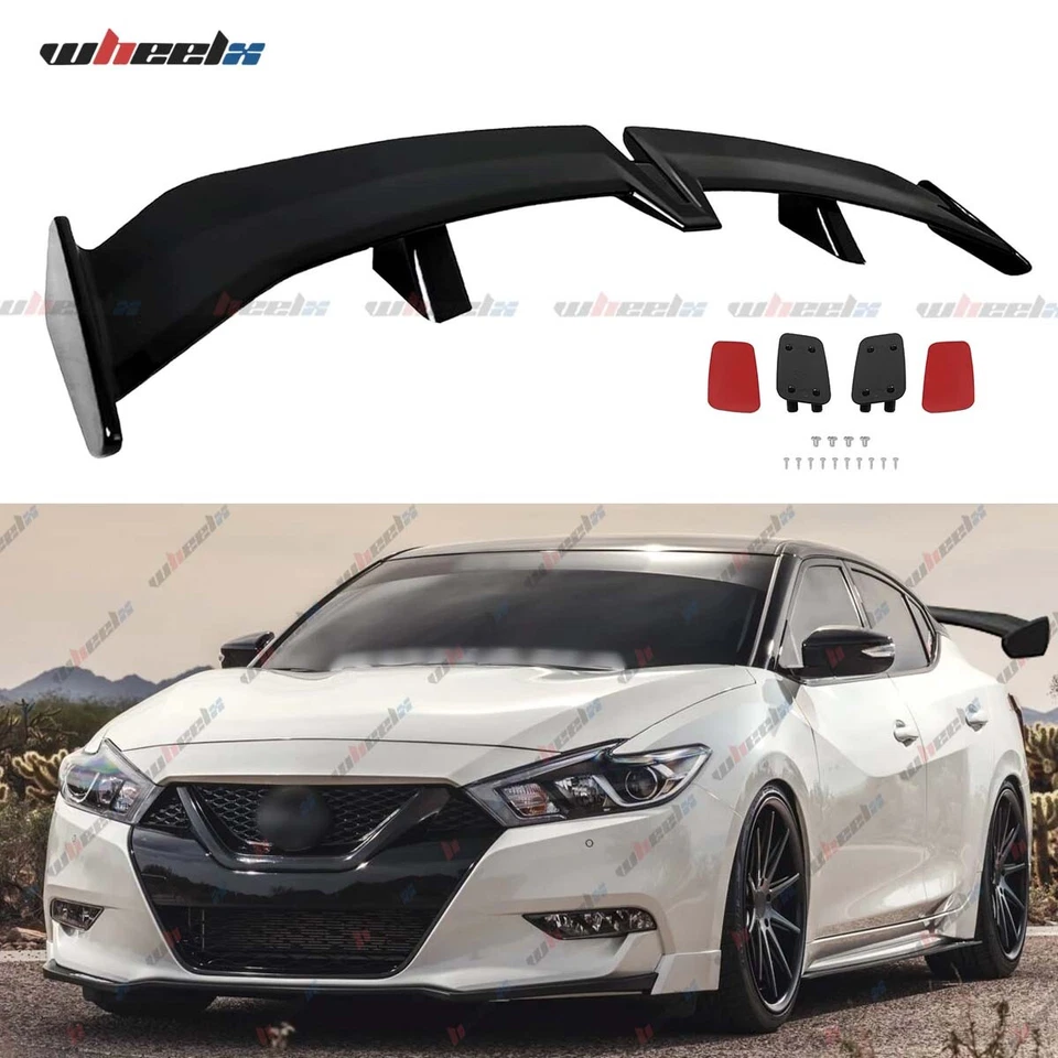 For Nissan Maxima Altima 54"PRO Style Rear Trunk Spoiler Racing Wing Gloss Black - Image 1 of 4
