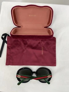 Gucci Sunglasses Double G Logo, Classic , Red/green - Picture 1 of 8