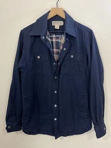 Duluth Trading Co Fire Hose Chore Flannel Lined Canvas Shacket S Work Utility - Picture 1 of 11