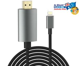 NEW Lightning to HDMI Cable Adapter for iPhone/iPad, 1080P Digital AV Adapter - Picture 1 of 5