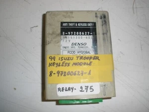 1999 ISUZU TROOPER KEY LESS MODULE #8-97200627-1 OEM (RELAY-275)* - Bild 1 von 2