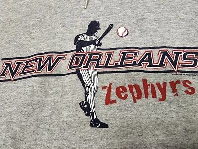 Moletom com capuz vintage New Orleans Zephyrs AAA Minor League beisebol GG EUA - Imagem 1 de 4