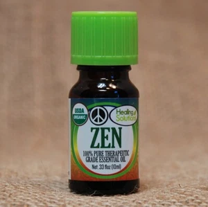Healing Solutions Organic ZEN Blend 10 mL Essential Oil NEW Unopen SHIPS 24 hr - Picture 1 of 2