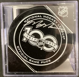 Mark Messier Signed Puck 100th Anniversary NHL Hockey Rangers Autograph JSA HOF - Picture 1 of 3