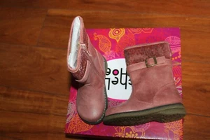 NEW GIRLS RACHEL SHOES SZ 7 KENDRA DUSTY ROSE SEQUINS BOOTS BLING - Picture 1 of 3